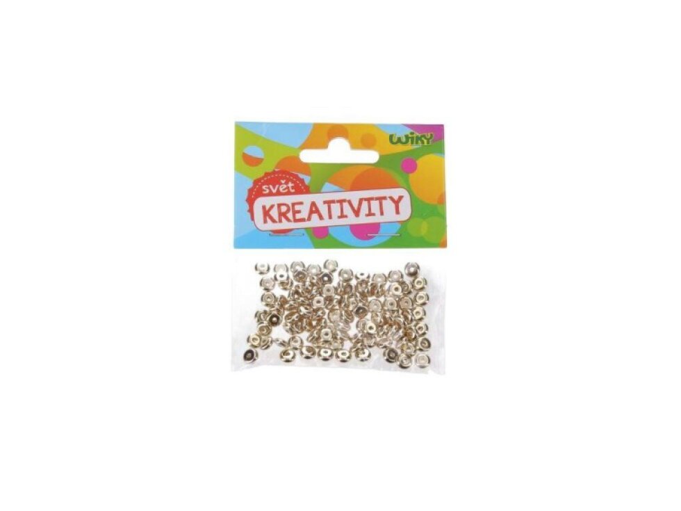 Zlaté korálky 6x3 mm - 100ks