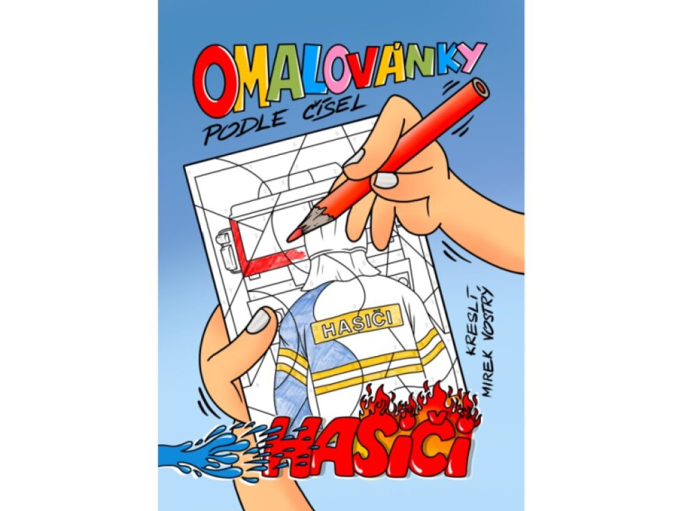 Omalovánky podle čísel - Hasiči