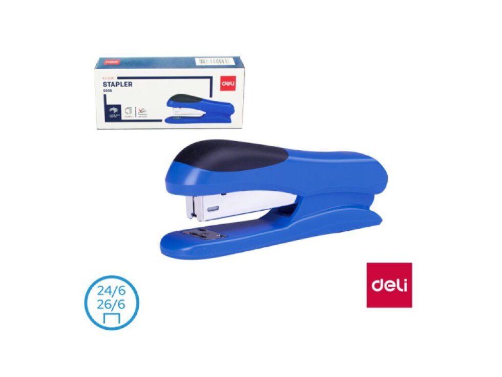 Sešívačka E0305 - modrá