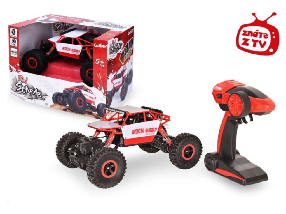 Auto ROCK BUGGY Red Scarab malé 27 cm RC