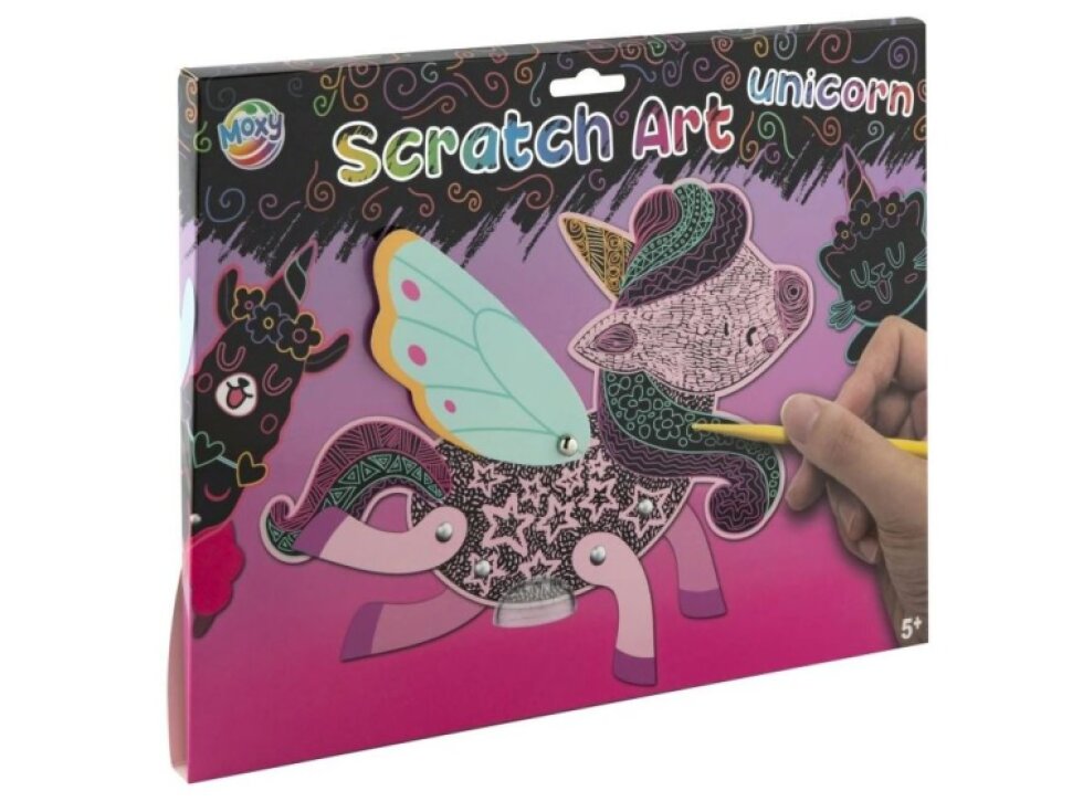 Škrabací obrázky - unicorn a lama