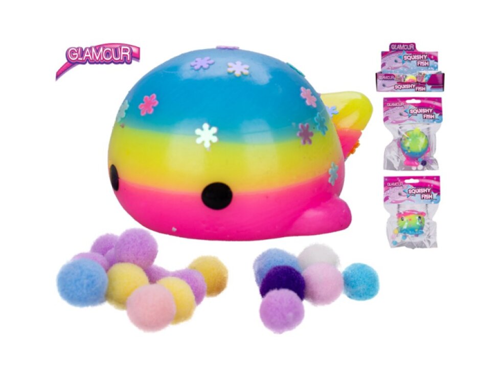 Glamour ryba strečová 4cm s flitry