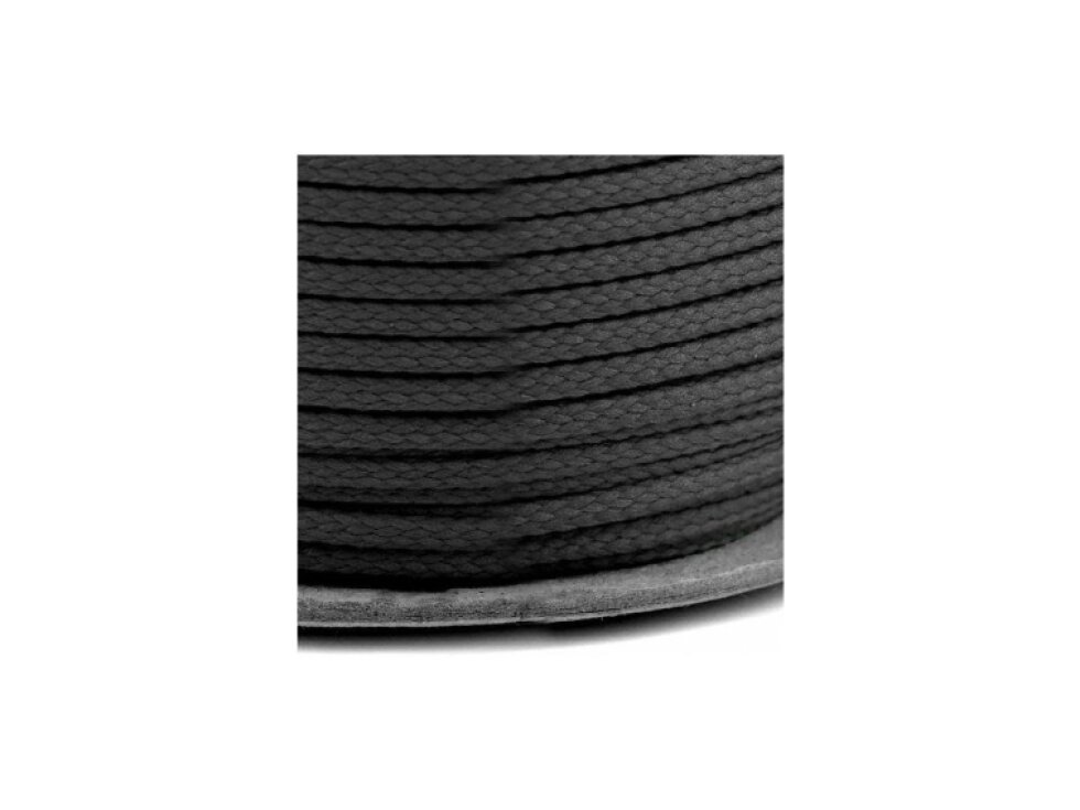 Oděvní šňůra kulatá PES, 4mm - Šedá