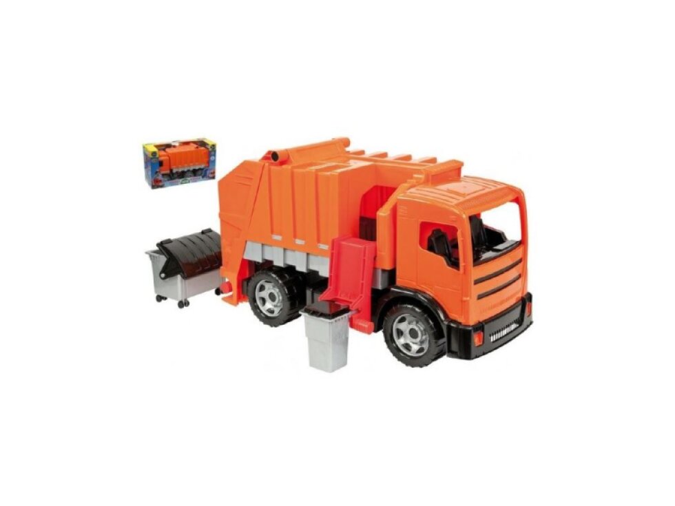 LENA - Mercedes popelářské auto plast 64cm v krabici 68x34x27,5cm