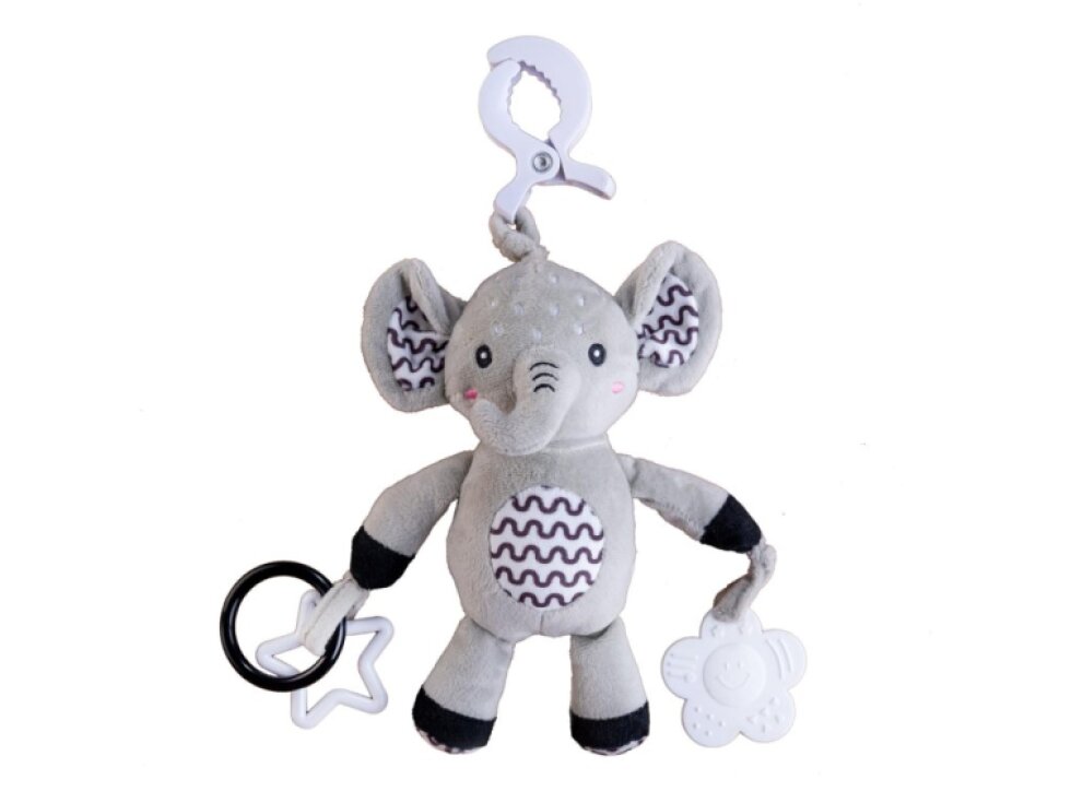 Slon babyted chrastítko plyš 30cm závěs na postýlku/kočárek 0m+