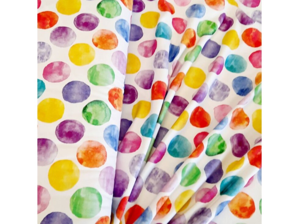 Úplet - Barevné puntíky š.145