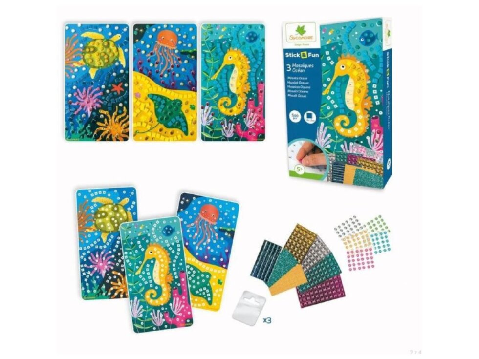 Mozaika STICK & FUN - oceán - 3 ks