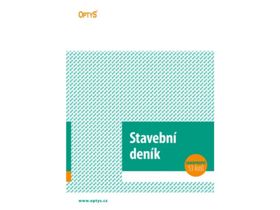 Stavební deník A4 propisovací