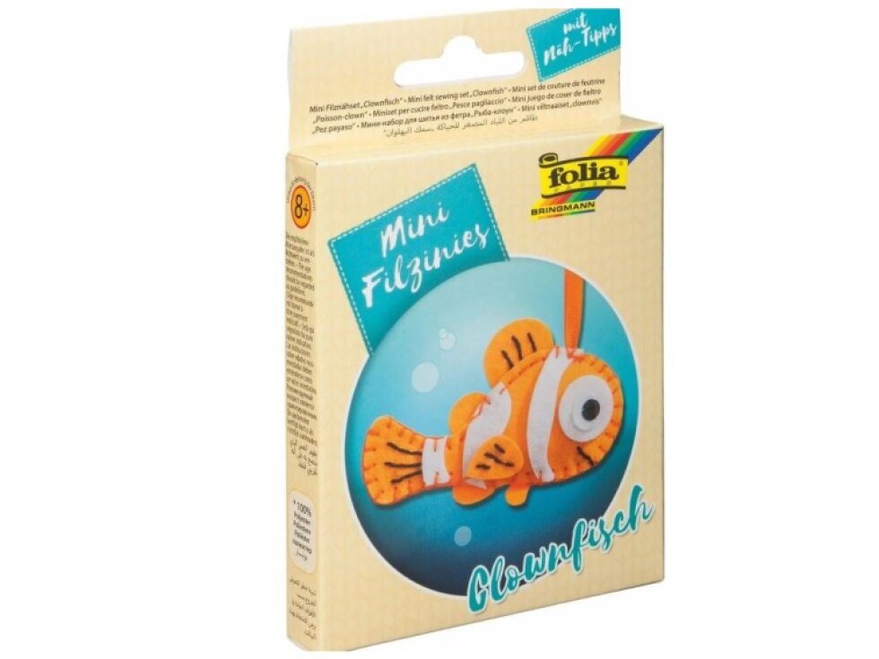 Mini šití filc - Klaun očkatý