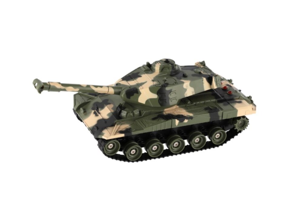 Tank RC plast 27cm 27MHz na baterie+dobíjecí pack se zvukem