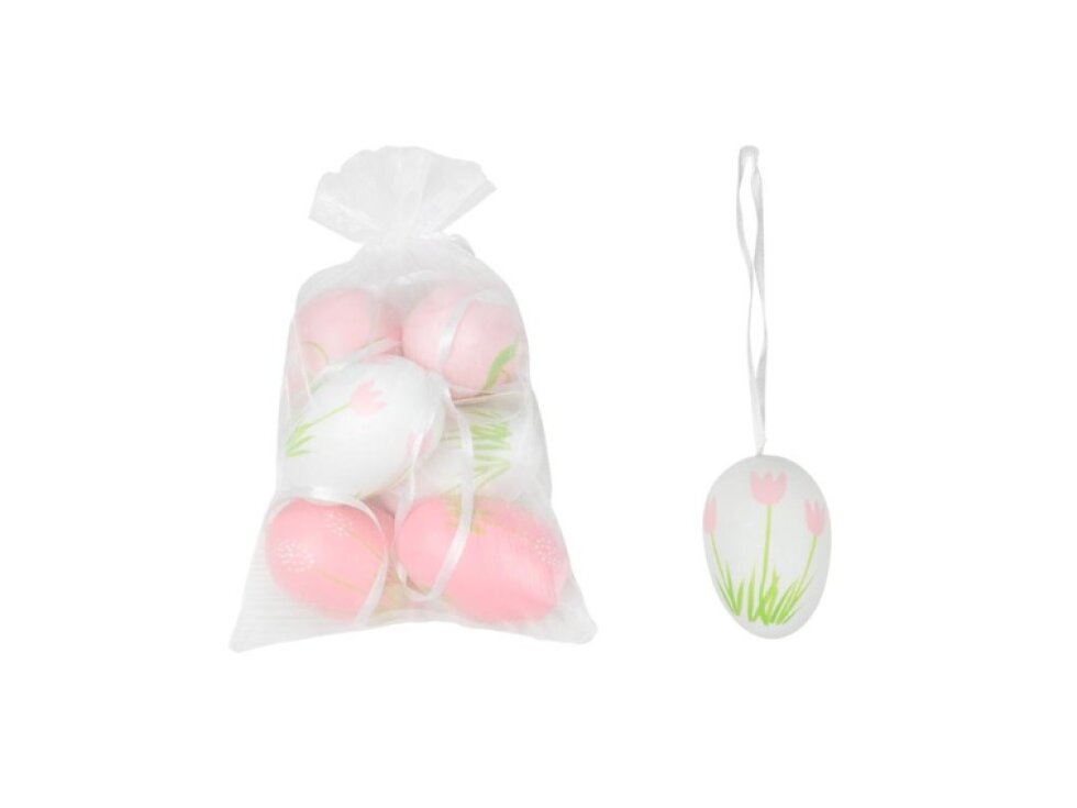 Vajíčka plast 6cm/6ks PLW sáček