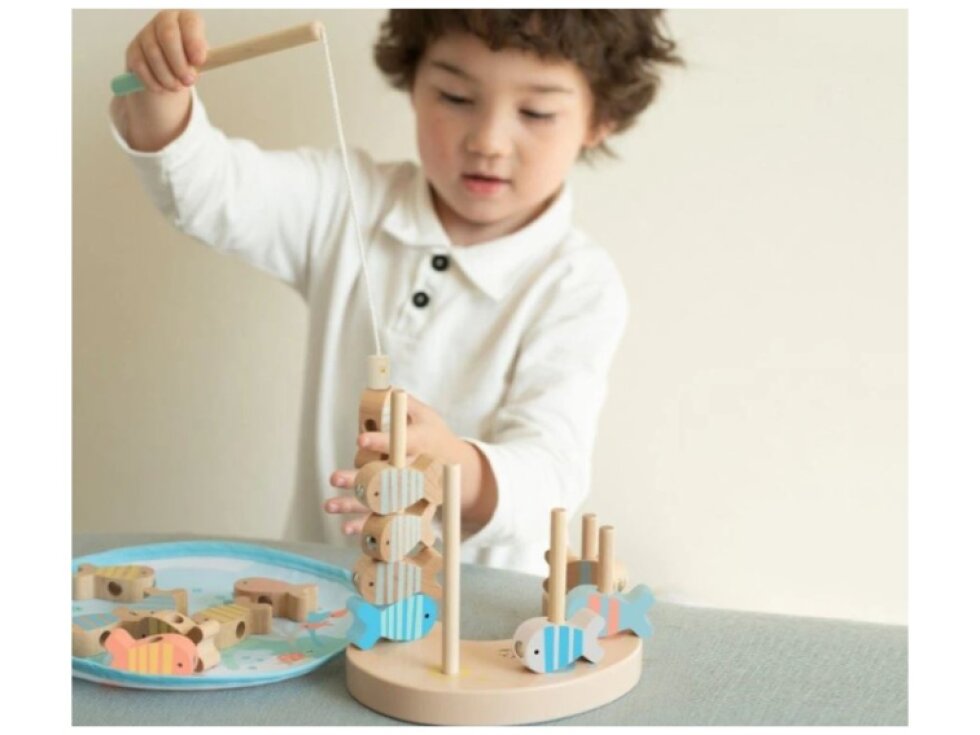 Hra Ryby/Rybář skládanka, dřevo