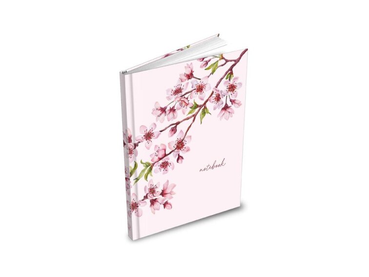 Záznamová kniha A4, 100l/čtvereček - Třešeň