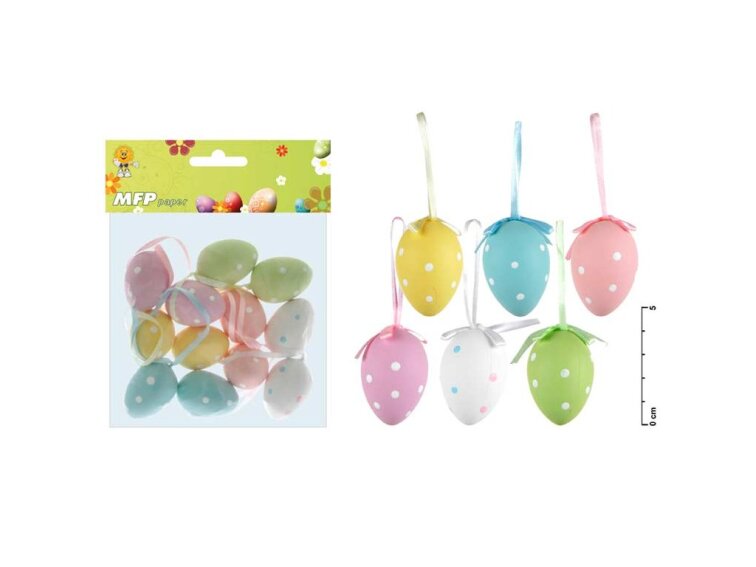 Vajíčka plast 4cm/12ks