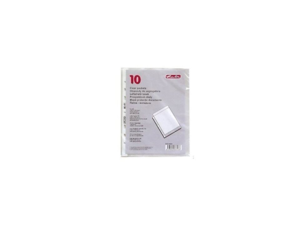 Obal A5 U s euroděrováním, MAT - 10ks