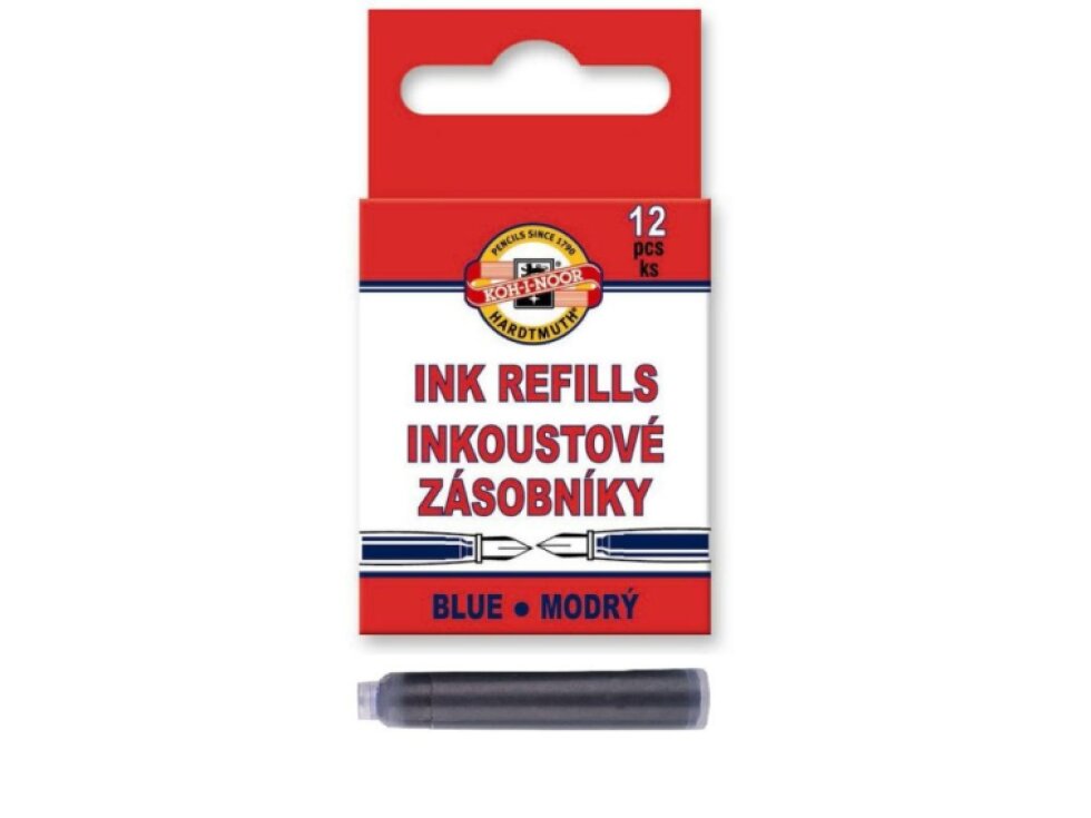 Náhradní bombičky do pera, modré, Koh-i-noor - 1KS