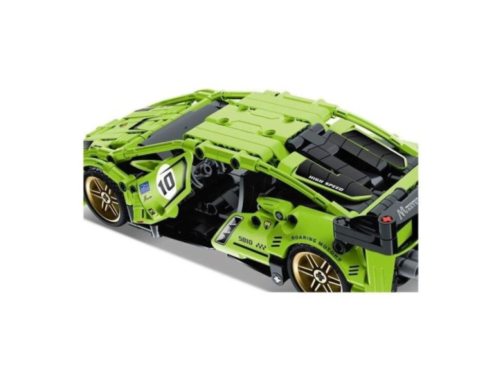 Stavebnice iM.MASTER auto sportovní plast 457 dílků na zpětné natažení