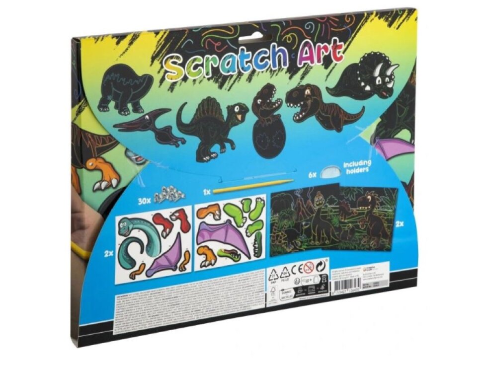 Škrabací obrázky - dinosauři