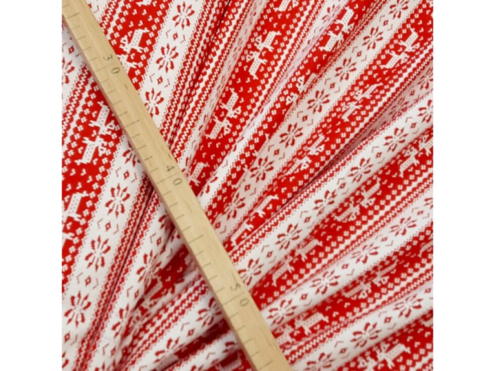 Teplákovina - Sever - 2 sobi, červená š. 180