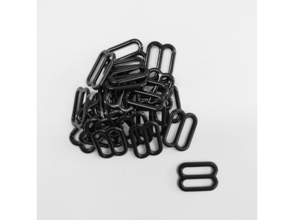 Zkracovač ramínkový 18mm, kov - Černá