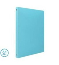 Pořadač A4, 4 kroužkový - pastelová modrá