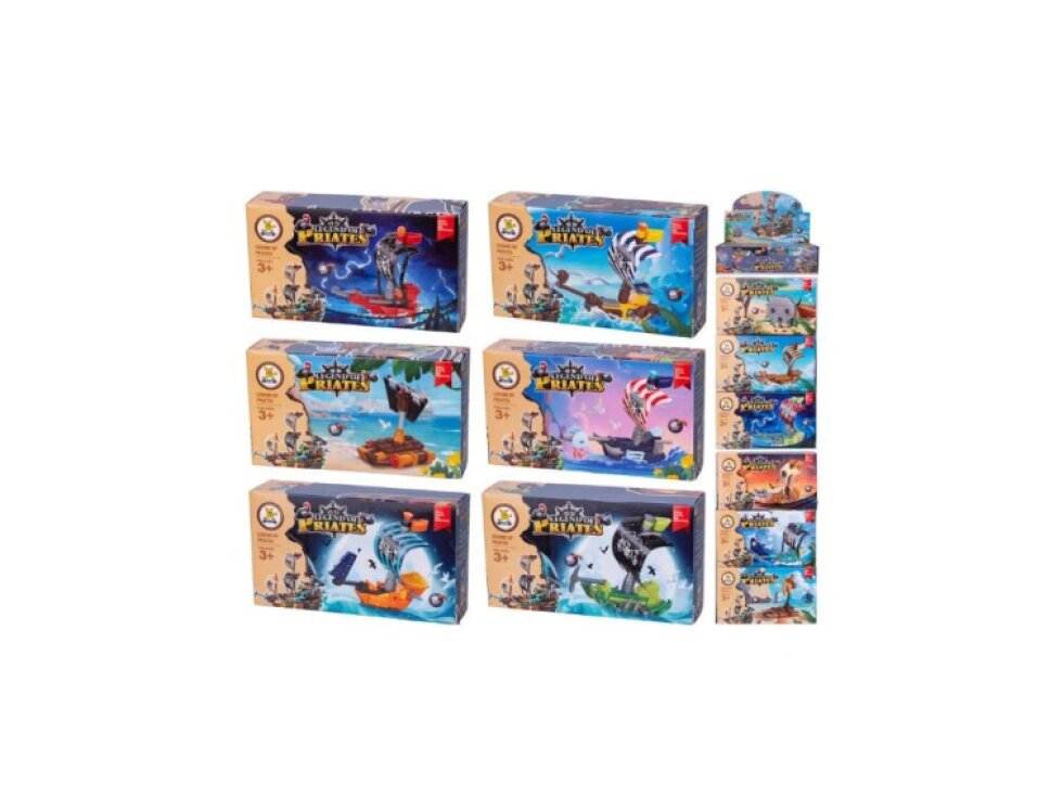 Stavebnice - PIRÁTI - 12 druhů