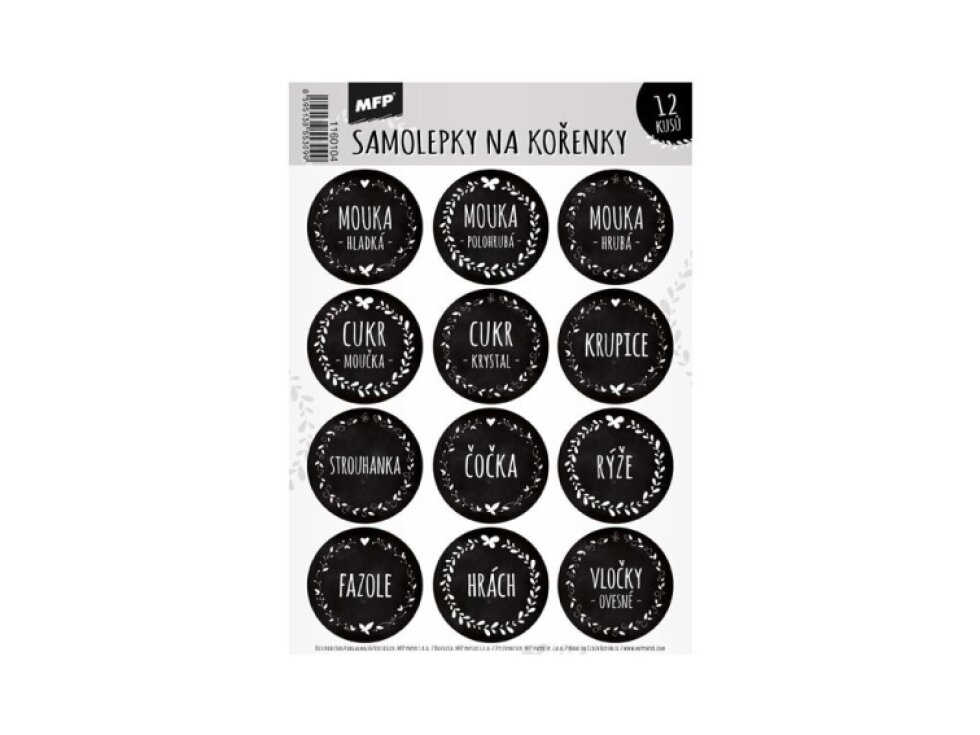 Samolepky na kořenky 16,2x23cm - mouka