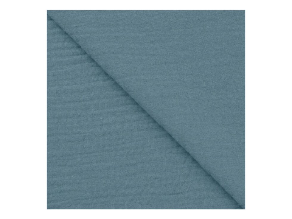 Dvojitá gázovina | mušelín - Staromodrá