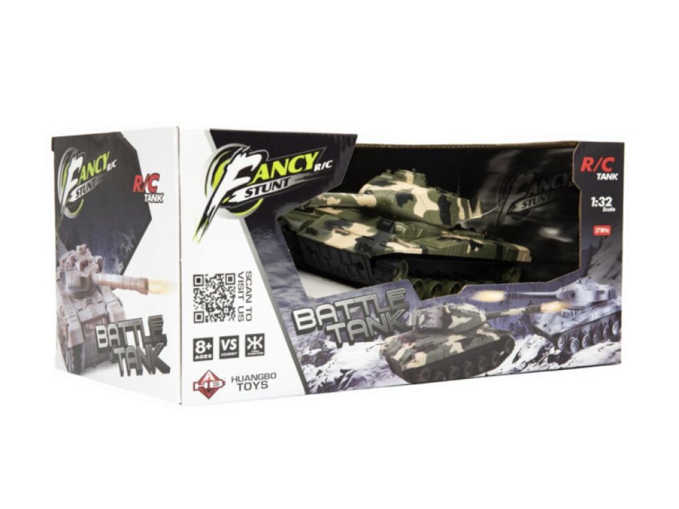 Tank RC plast 27cm 27MHz na baterie+dobíjecí pack se zvukem