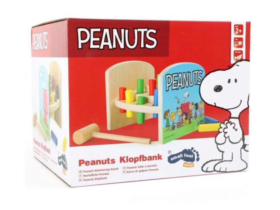 Small foot Dřevěná zatloukačka Peanuts