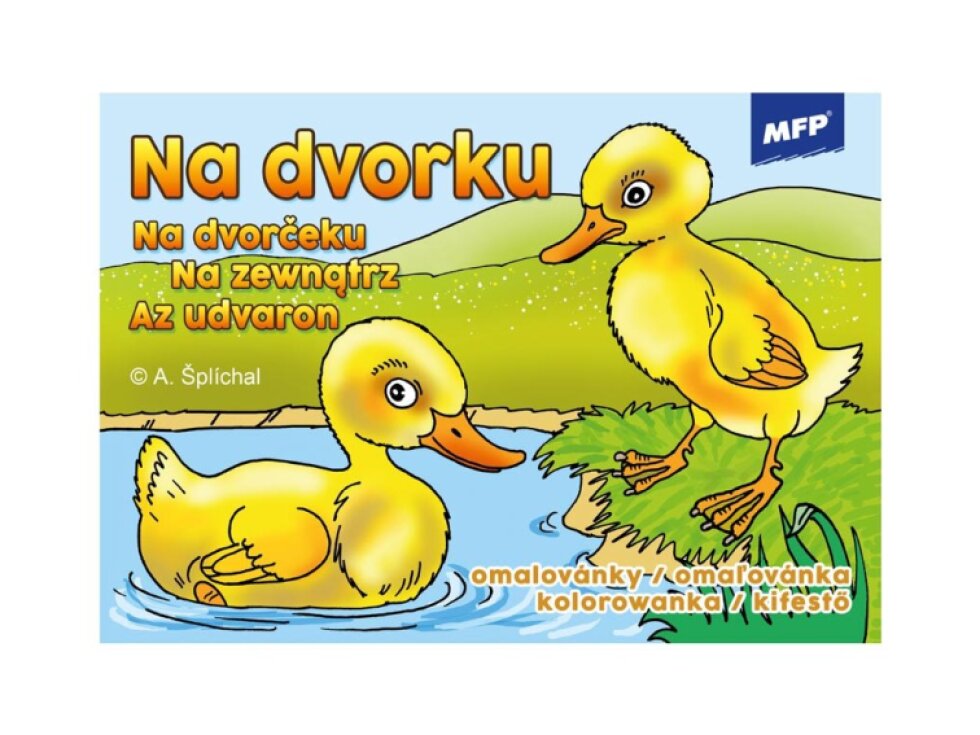 Omalovánky - Na dvorku