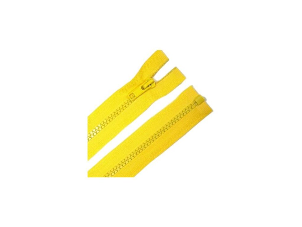Kostěný zip dělitelný, žlutá
