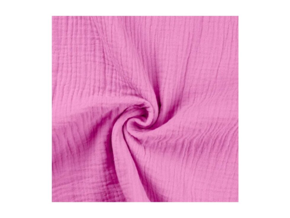 Dvojitá gázovina | mušelín - Růžová
