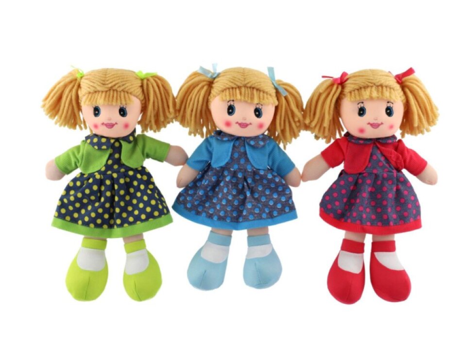 Panenka hadrová plyš 30cm mix barev