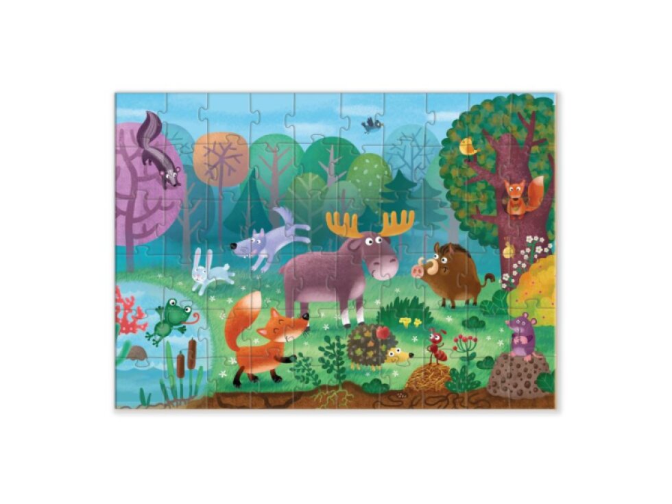 DODO Puzzle Doprava: Lesní zvířata/zvířátka 60 dílků