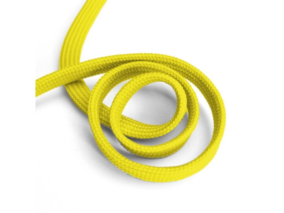 Oděvní šňůra plochá, 10mm - žlutá