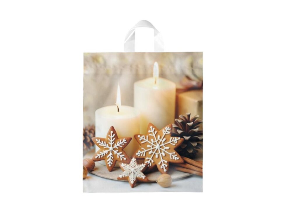Igelitová vánoční taška 40x46x8 (s uchem)