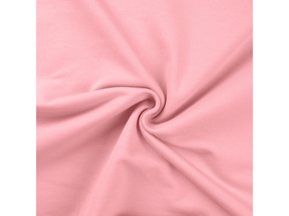 Jednobarevná teplákovina 235g - Mimi růžová