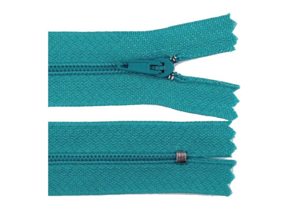 Spirálový zip 3 mm, pinlock - Petrolejová