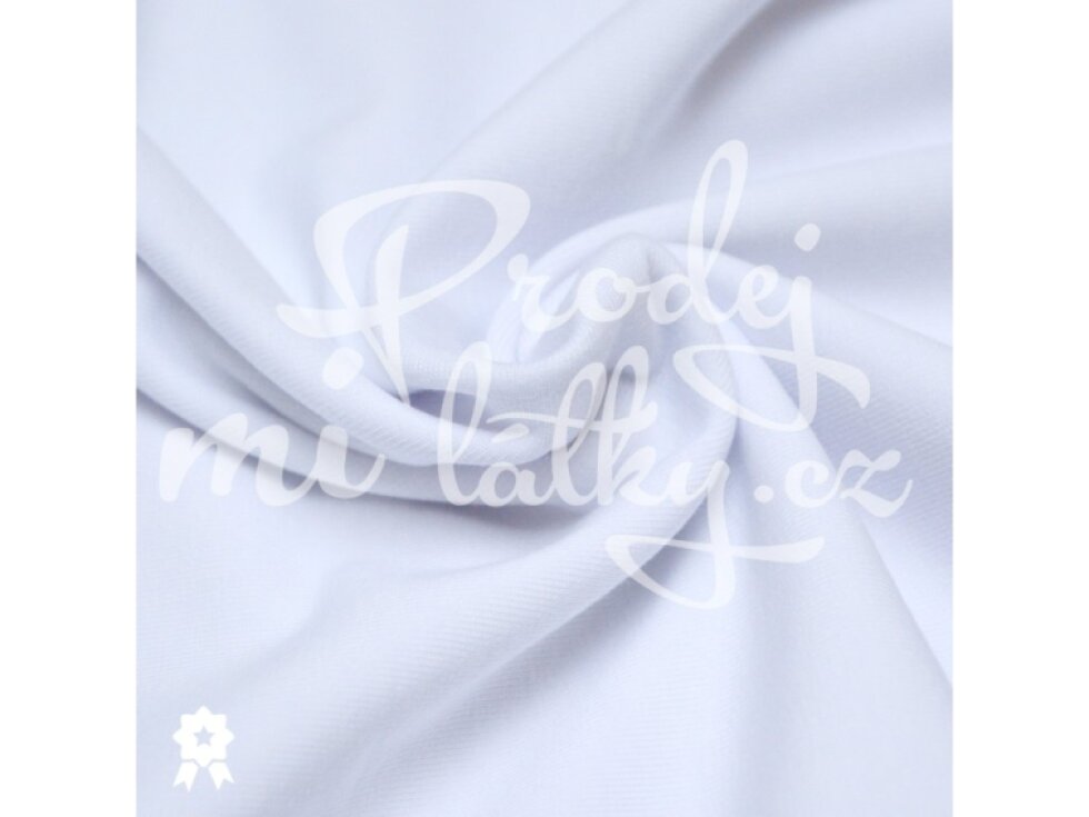 Bavlněný náplet hladký 250g - Bílá