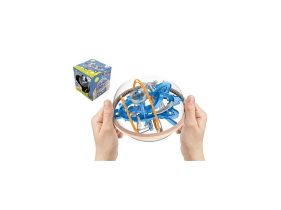 Hlavolam edukační koule 80 kroků plast 18cm