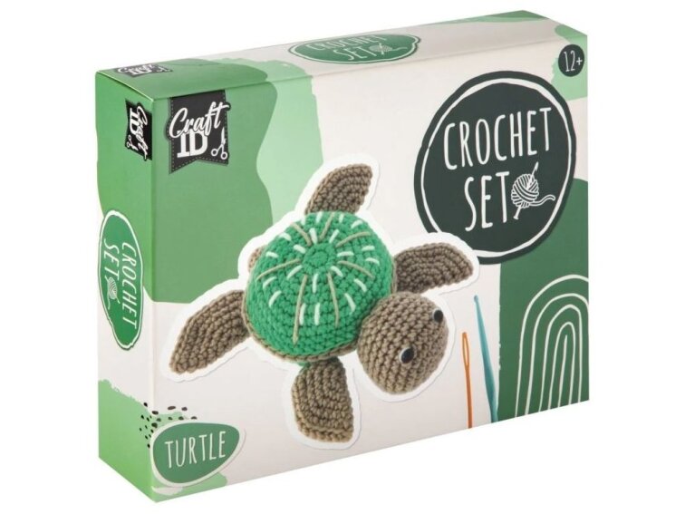 Háčkovaná želva, 14,5x4x16 cm