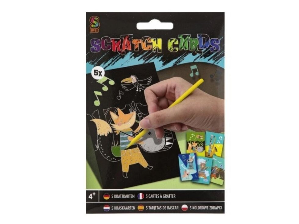 Škrabací obrázky - liška