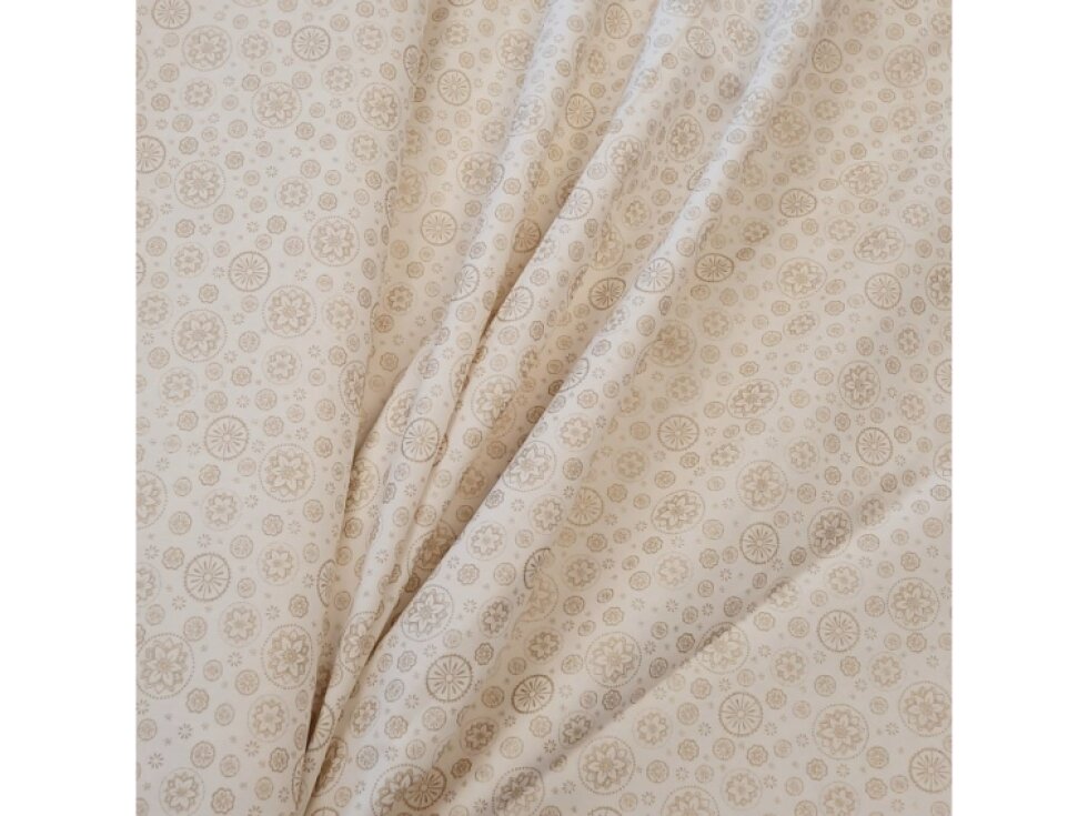 Plátno - Zlaté mandaly na smetanové