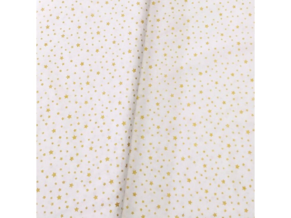 Vánoční plátno - Zlaté hvězdičky š 145