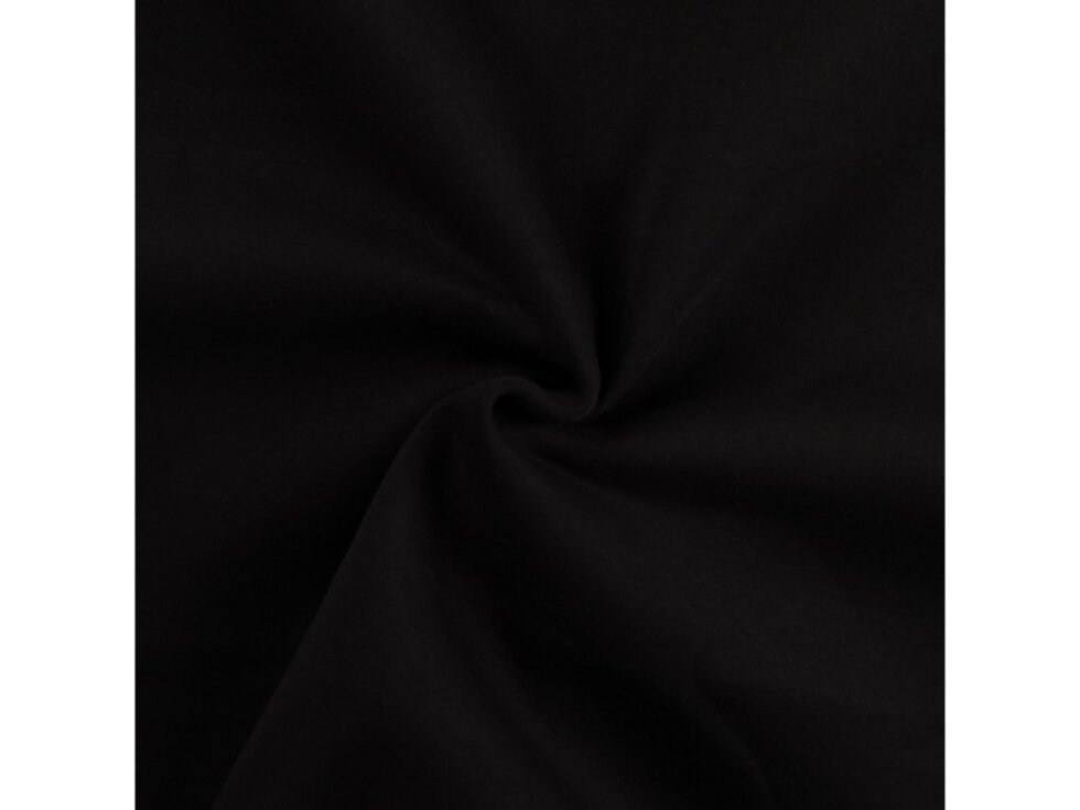 Jednobarevná teplákovina, 280g - Černá š. 180cm
