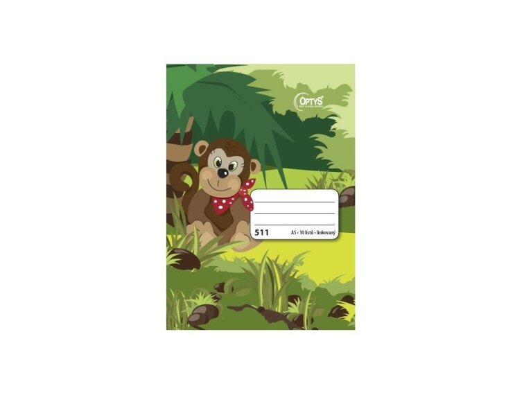 Školní sešit 511 - Optys - A5, linkovaný, 10 listů
