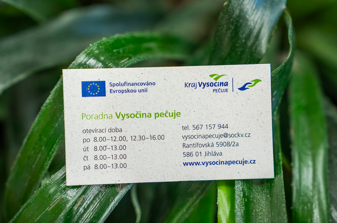 VIZITKA z recy papíru