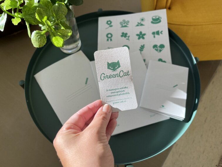 VIZITKA z recy papíru