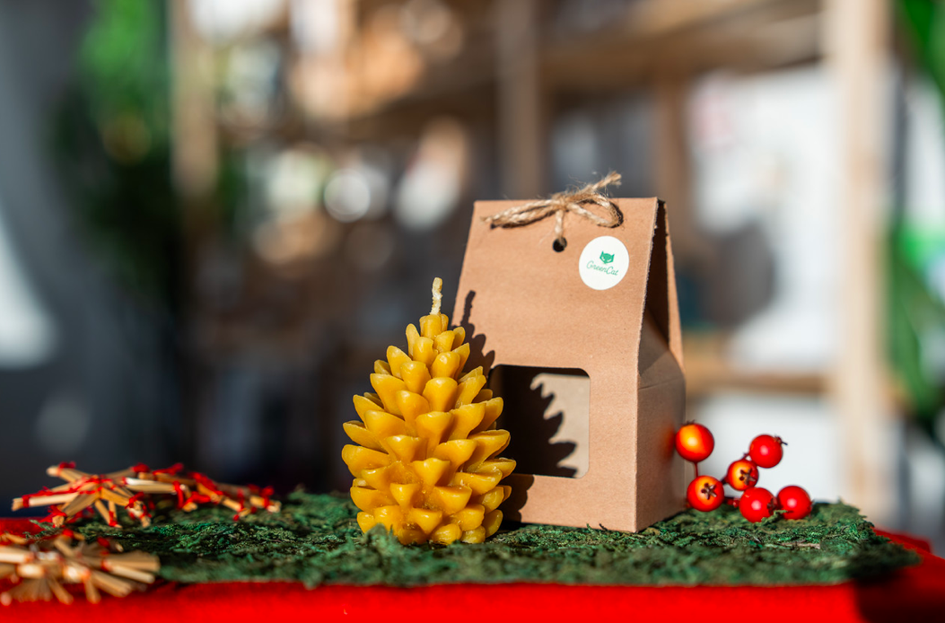 Svíčka „Lesní šiška“